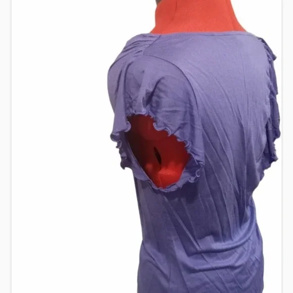 Banana Republic Purple Swoopneck - Picture 4 of 8
